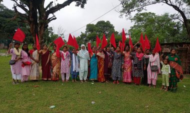शांतिपूर्ण तरीके से हड़ताल को भव्य और ऐतिहासिक बनाने लोदाम सेक्टर की कार्यकर्ताओ और सहायिकाओं ने लिया संकल्प,बैठक कर बनाया रणनीति