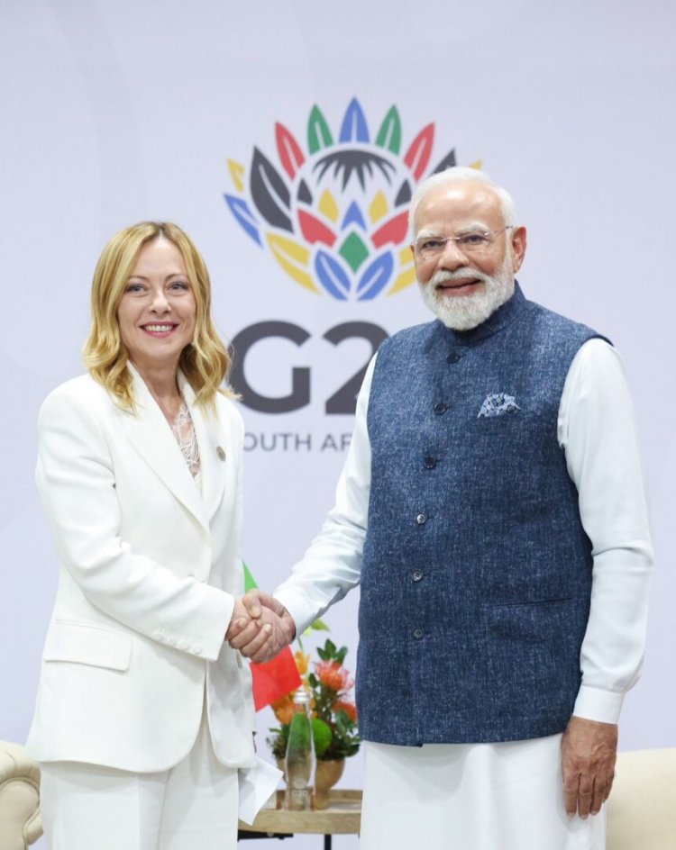 प्रधानमंत्री मोदी–जॉर्जिया मेलोनी की अहम मुलाकात: भारत–इटली रणनीतिक साझेदारी को नई गति