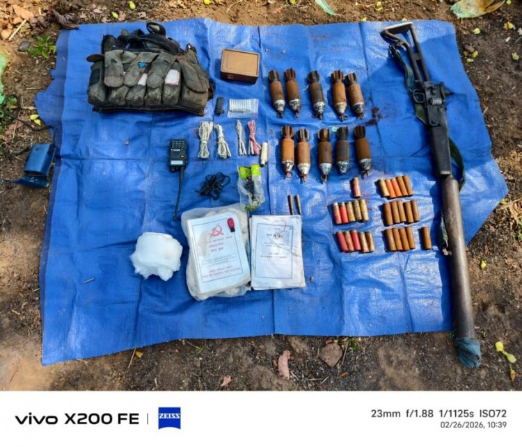 मैनपुर के जंगल में माओवादी डम्प का बड़ा खुलासा, 46 लाख नगद समेत हथियार बरामद