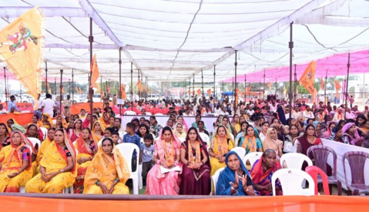 ठाकुरदिया खुर्द में राम मंदिर का उपमुख्यमंत्री विजय शर्मा ने किया भूमिपूजन