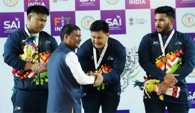 खेलो इंडिया ट्राइबल गेम्स 2026: वेटलिफ्टिंग स्पर्धा में अरुणाचल पुरुष और असम महिला वर्ग में ओवरऑल चैम्पियन