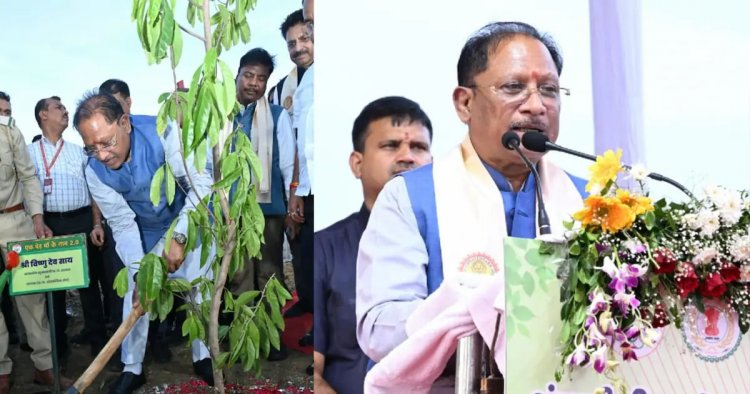 सीएम साय ने खिलाड़ियों का बढ़ाया उत्साह: 2036 पौधों के रोपण से ओलंपिक मेजबानी के संकल्प को दी नई ऊर्जा