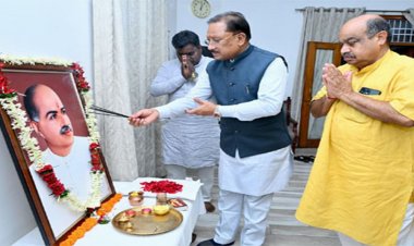 मुख्यमंत्री साय ने डॉ. श्यामा प्रसाद मुखर्जी की 125वीं जयंती पर किया नमन