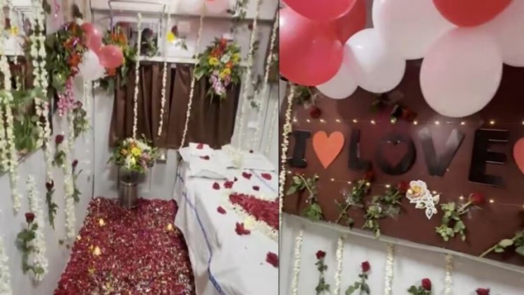 नंदीग्राम एक्सप्रेस में बना हनीमून सुइट! ट्रेन की अनोखी सजावट ने खींचा सबका ध्यान, यात्रियों ने कहा- ऐसा नजारा पहली बार देखा