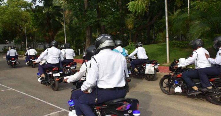 रायपुर में जाम से मिलेगी राहत, QRT को ट्रैफिक पुलिस की 10 नई हाई-स्पीड बाइक्स